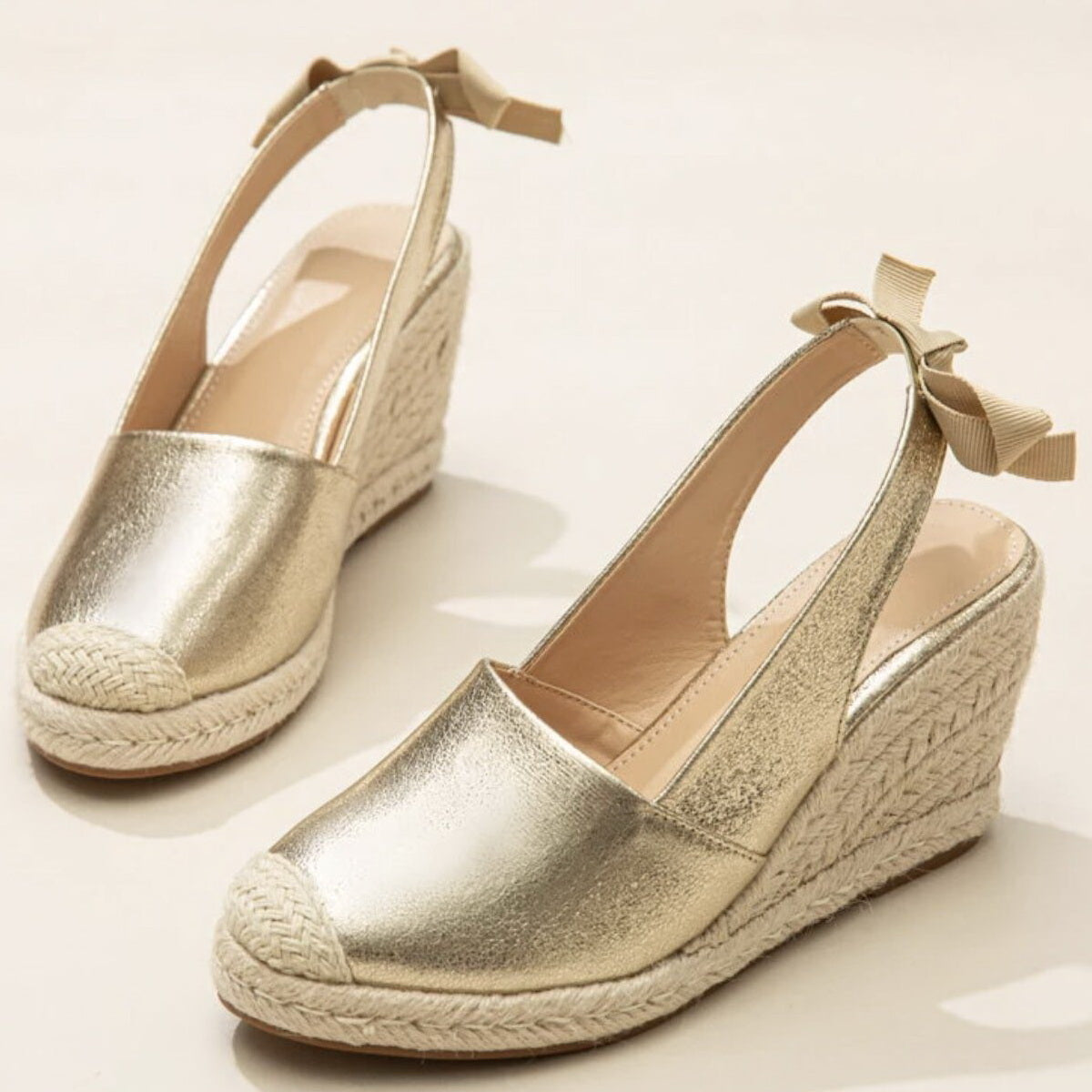 Zeppe con Punta Chiusa e Lacci – Stile Espadrillas ZGS