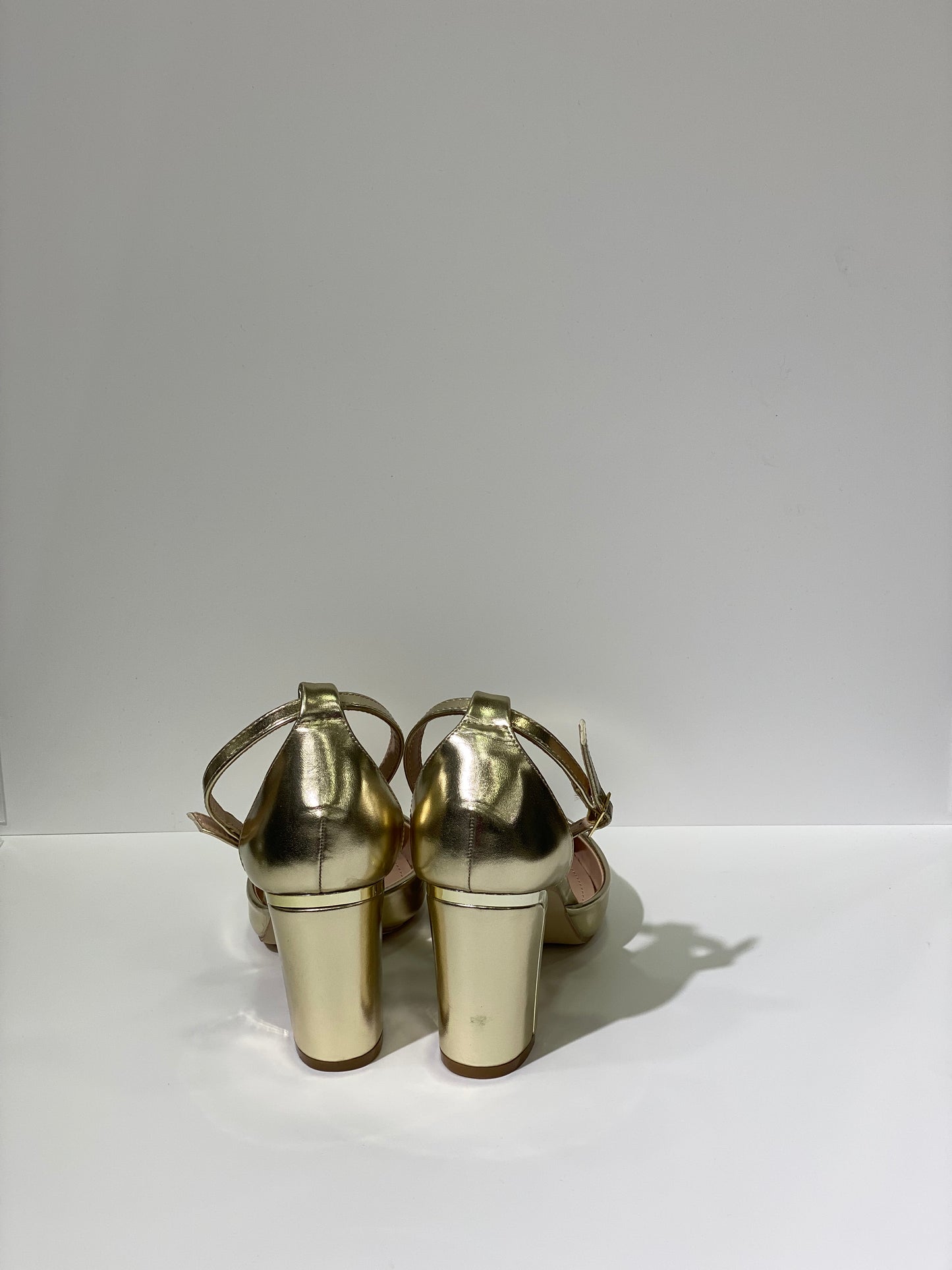 Décolleté ecopelle oro