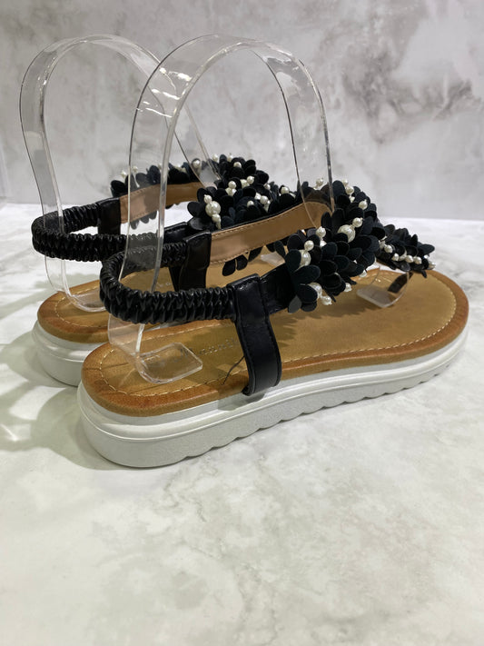 Ciabattina a infradito nera