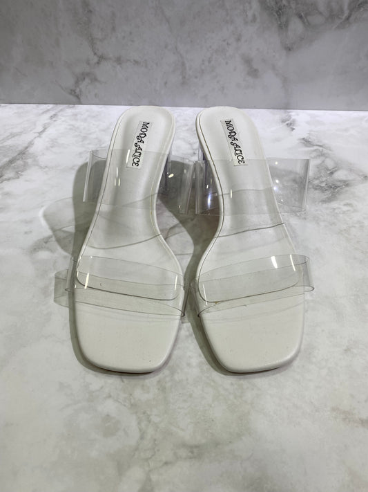 Ciabattina con tacco trasparente