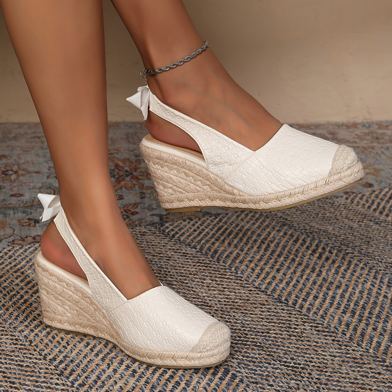 Zeppe con Punta Chiusa e Lacci – Stile Espadrillas ZGS
