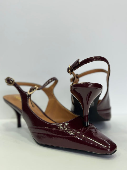 CHANEL - décolleté bordeaux