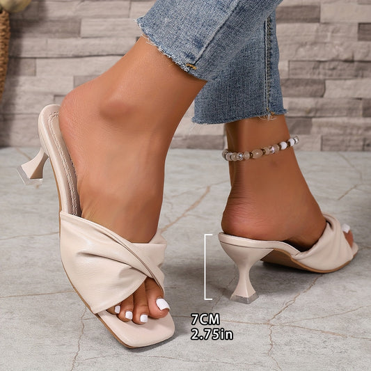 Sandali Francesi con Tacco a Spillo e Punta Aperta DGS