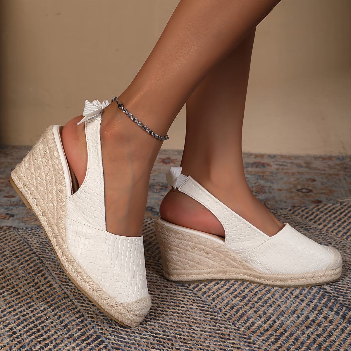 Zeppe con Punta Chiusa e Lacci – Stile Espadrillas ZGS