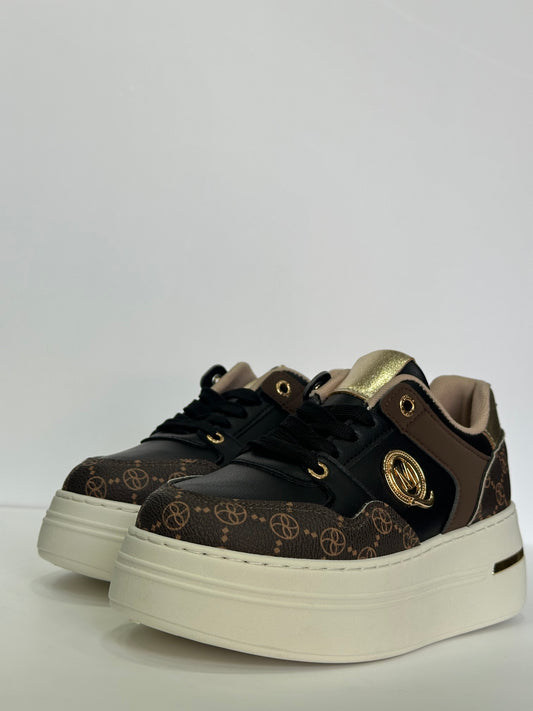 VALERIA – sneakers brown con para alta