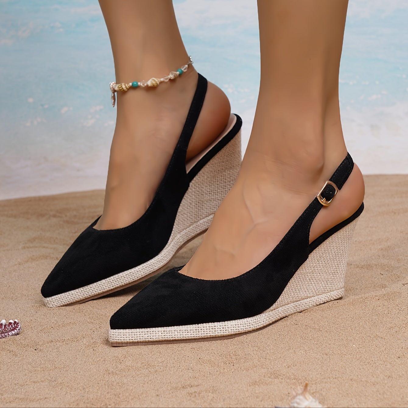 Zeppe Slingback con Punta Affusolata ZGS