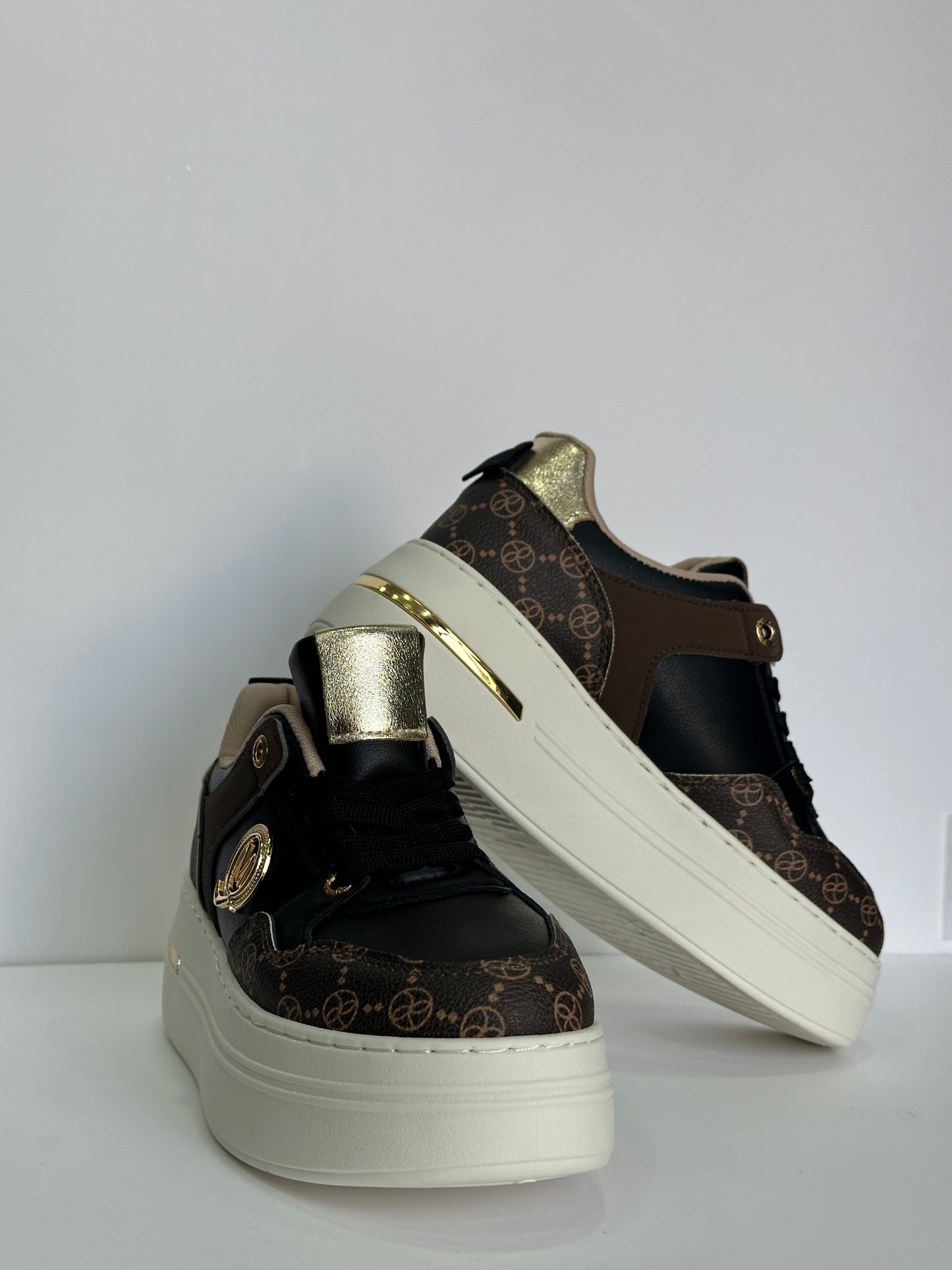 VALERIA – sneakers brown con para alta