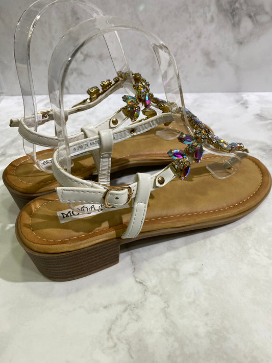 Sandalo Gioiello bianco