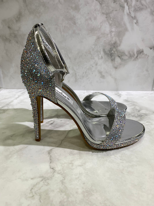 Sandalo con tacco Argento