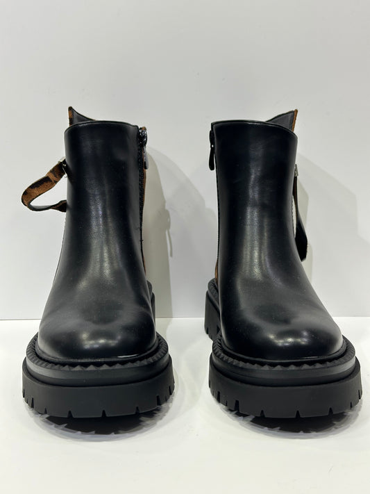 ANTONELLA - stivali nera leopard