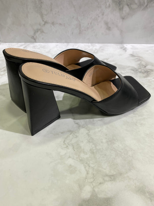 Ciabatta con tacco nera