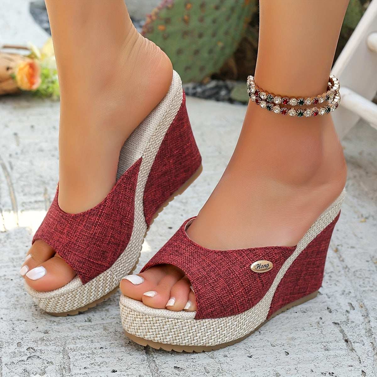 Zeppe Espadrillas Nere con Dettaglio Fibbia – Punta Aperta ZGS