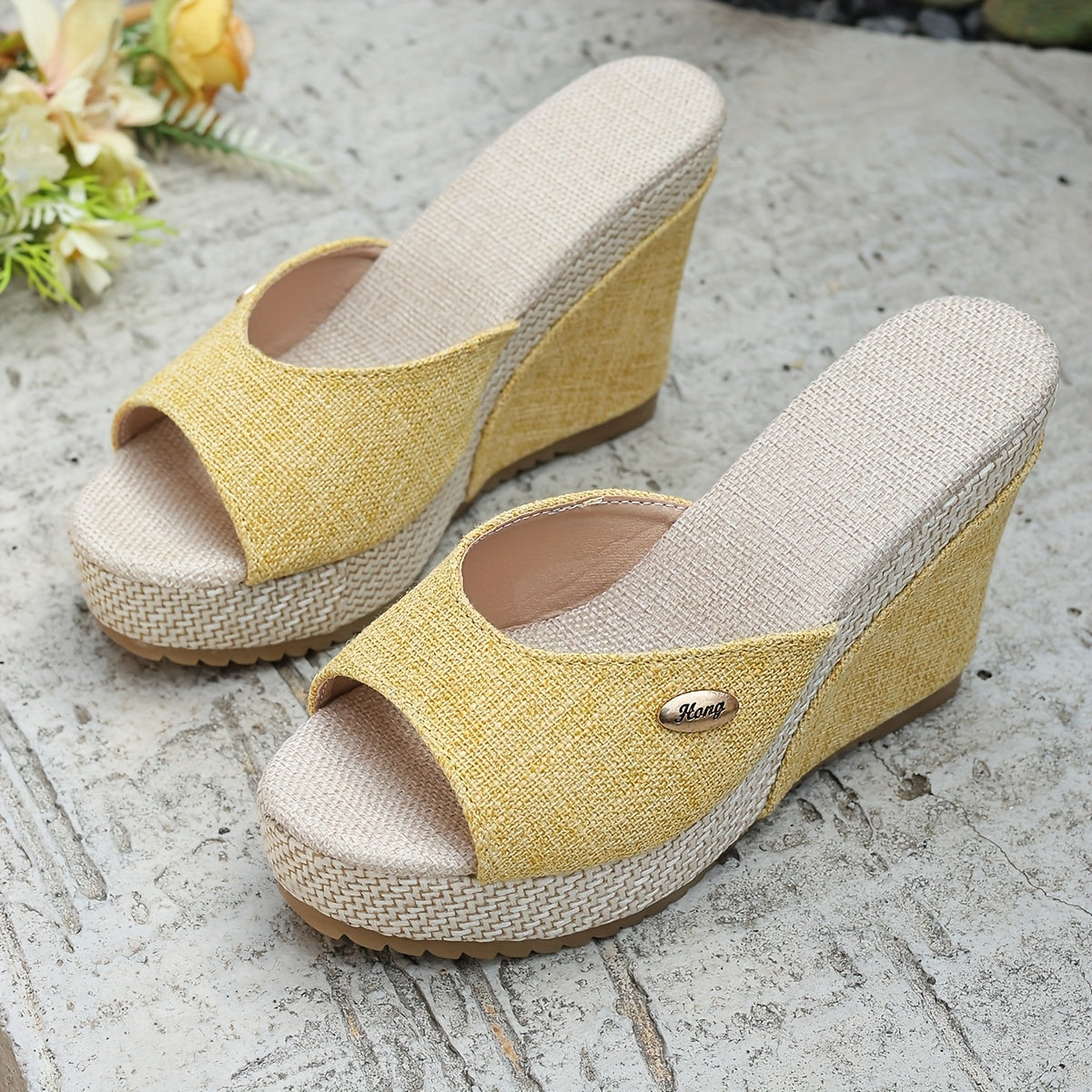 Zeppe Espadrillas Nere con Dettaglio Fibbia – Punta Aperta ZGS