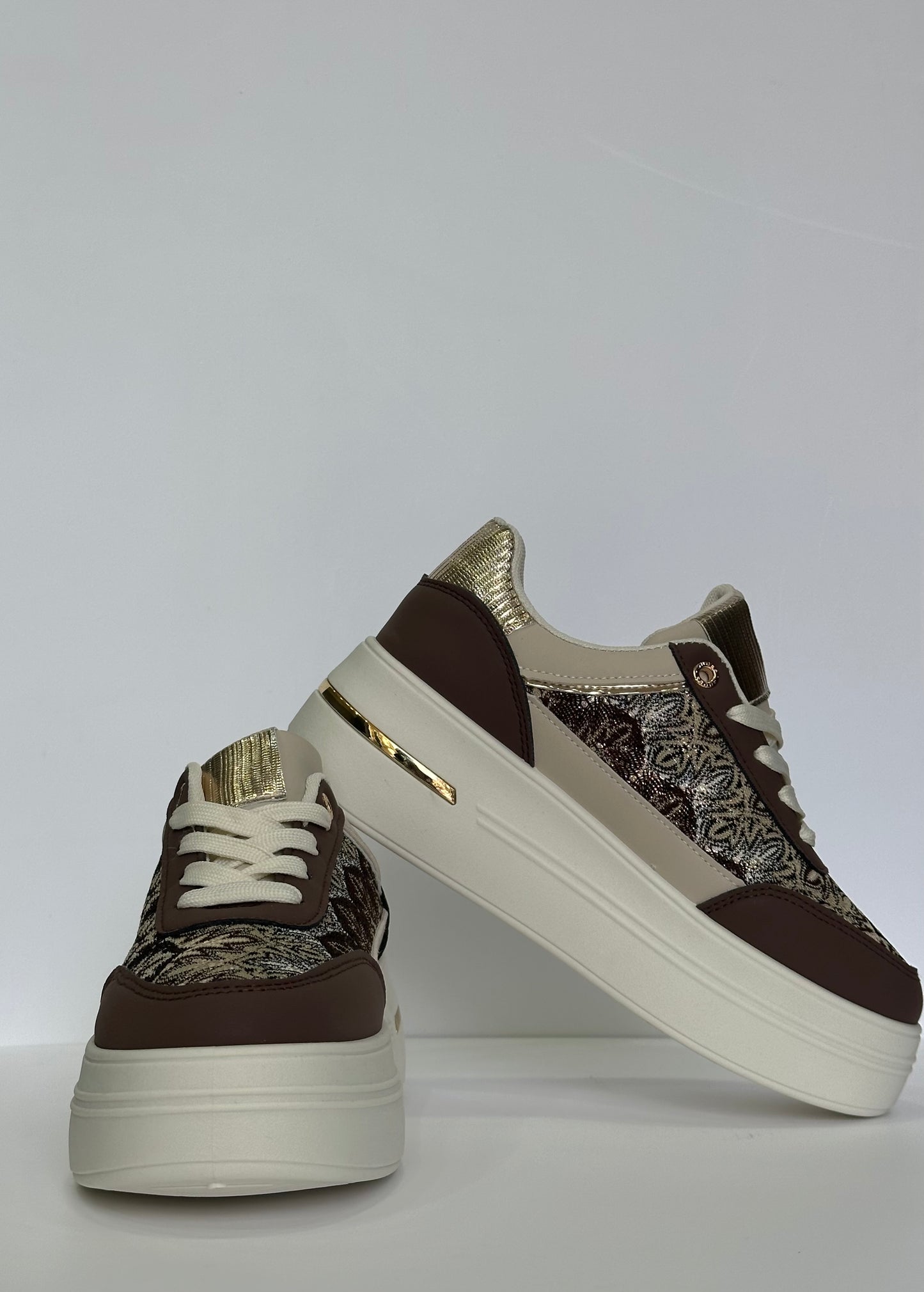 MARTA – sneakers brown con para alta