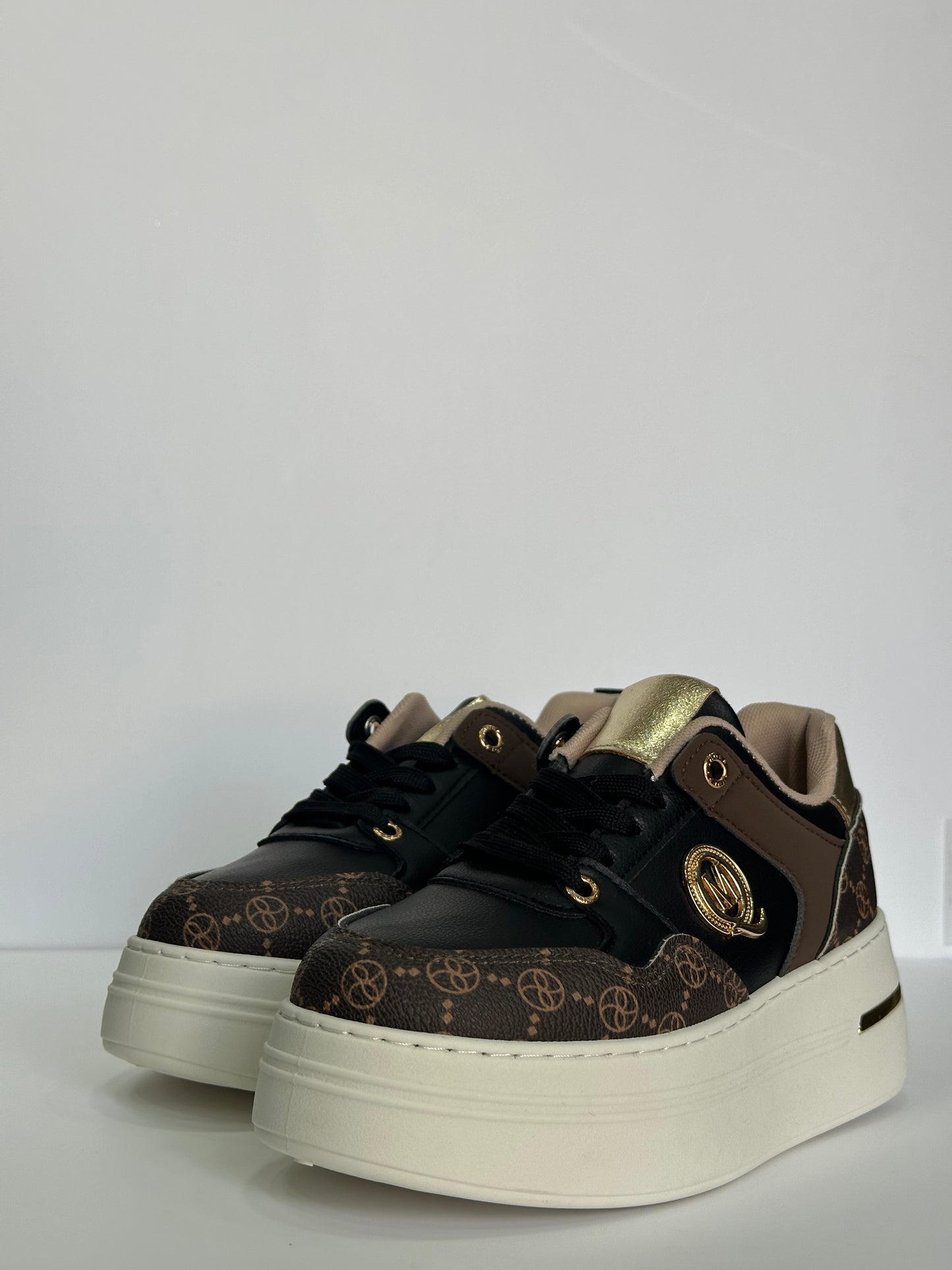 VALERIA – sneakers brown con para alta