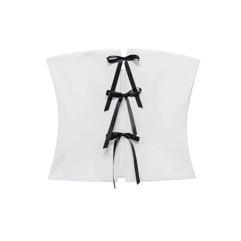 Top Corsetto con Spalle Scoperte