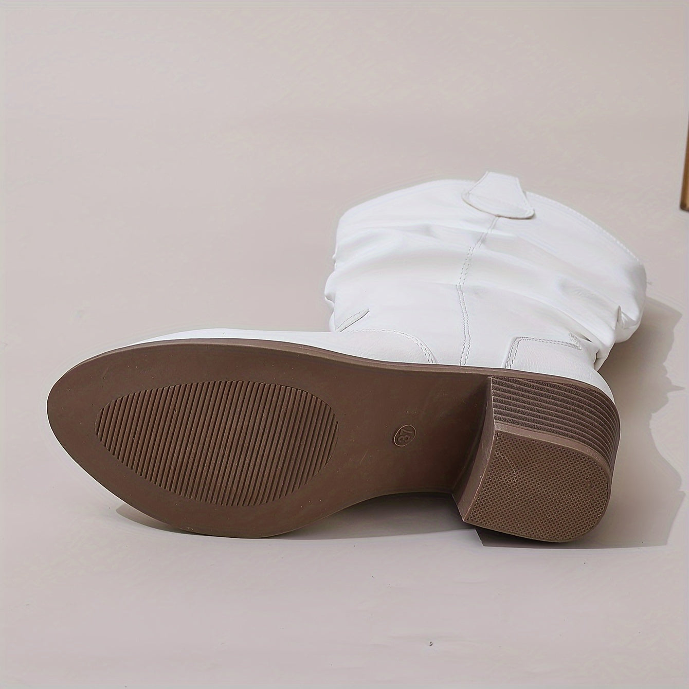 Stivale texano slouchy – punta tonda e tacco chunky
