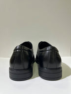 Scarpe stringate da uomo CATERINA, colore nero, vista posteriore: tacco basso.