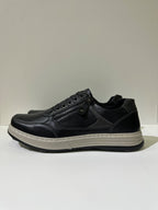Sneakers da uomo SABRINA, colore nero, vista del lato opposto: finitura liscia.