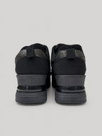 Sneakers NOLA, colore nero, vista posteriore: profilo della suola e del tallone.