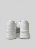 Sneakers SUMMER, colore bianco, vista posteriore: suola platform.