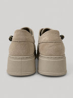 Sneakers OPAL, colore sabbia, vista posteriore: suola platform.
