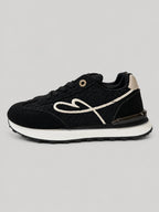 Sneakers NAIMA, colore nero, vista del lato opposto: finitura con inserti texturizzati.