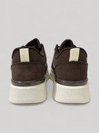Sneakers ALLEGRA, colore marrone, vista posteriore: suola platform.