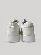Sneakers ALLEGRA, colore bianco, vista posteriore: suola platform.